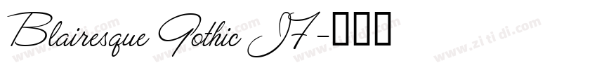 Blairesque Gothic JF字体转换